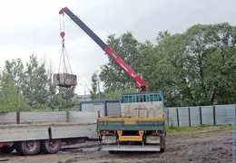 Перемещение бетонных блоков по Воронежу и области
