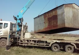 Перевозка и установка гаражей манипулятором по Воронежу и области